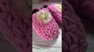 ДОМАШНЯЯ ТАПОЧКА КРЮЧКОМ #crochet #вязание #knitting #тоқыма