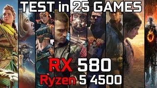 RX 580 + Ryzen 5 4500 : Test in 25 Games