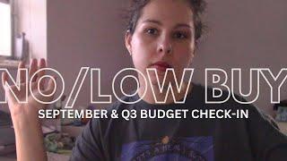 low/no buy project check-in small wins in September & a Q3 review