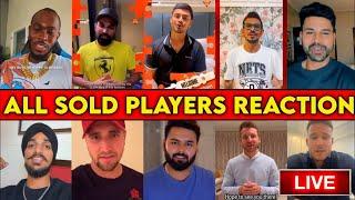 Reactions of All Players Sold in IPL 2025 Mega Auction | Shocking Moments | Pant, S Iyer, P Salt