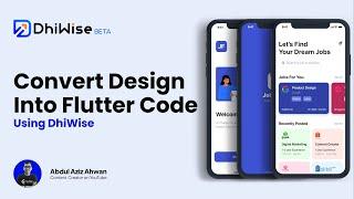 Flutter UI Tutorial - How to Convert Figma UI Design into Flutter Code using DhiWise | 100% Free