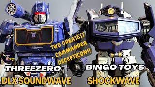 Optimus Prime's Strongest enemy! Threezero DLX Soundwave & ravage X Shockwave