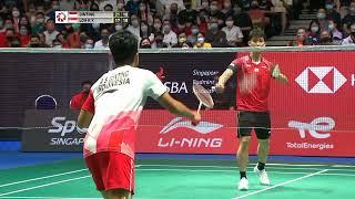 Anthony Sinisuka Ginting vs Loh Kean Yew Badminton Highlights 2022 Singapore Open