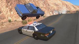 Police Roadblock Jumps, Pursuits & Crashes 6 | BeamNG.drive