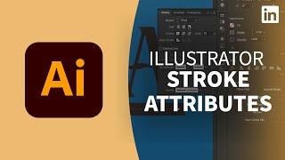 Illustrator Tutorial - Using STROKE ATTRIBUTES