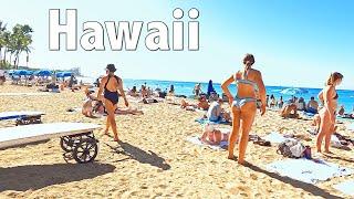 WAIKIKI WALKING TOUR | Up and Down the Street in Honolulu, Oahu, Hawaii 2024