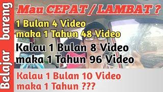 BERAPA KALI UPLOAD VIDEO AGAR CEPAT BISA MONETISASI | Channel baru biar POPULER