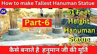 How to Make the Tallest Hanuman Statue | 51 Feet Height Hanuman Statue | Part-6 |  Samaleshwari Art