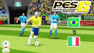 Brasil x Itália - Semi-final - Copa do Mundo de 2002 - Pro Evolution Soccer 6 (PES 6)