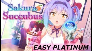 Sakura Succubus PS4 & PS5 Crossbuy | Easy 100% Platinum Walkthrough| Trophy & Achievement Guide 