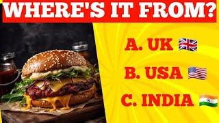 Can you guess the food's origin?|  Guess the Food|  Level tricky.