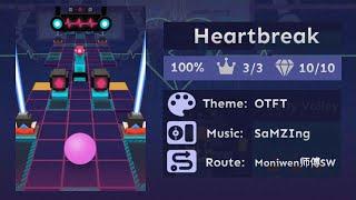 Rolling Sky Co-Creation Level 24 Heartbreak All Gems and Crowns []