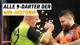 Alle Neun-Darter der WM-Geschichte im Video | Darts-WM  