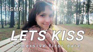 First Date Success | She REALLY likes you  Immersive Park Stroll and FIRST KISS | Binaural ASMR