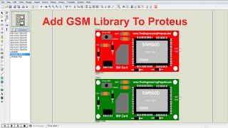 Add GSM Module Library to Proteus