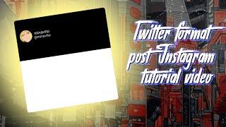 Anime post Twitter format Alight motion Tutorial video