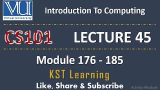 CS101 Module No 176 to 185 | CS101 Short Lectures #CS101 #cs101shortlectures