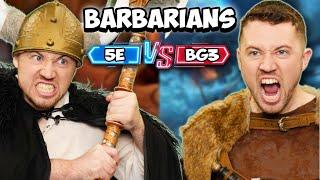 5th Edition VS Baldur's Gate 3: Barbarians