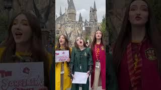 Singing Harry Potter in 99 Seconds in Public  Part 1 K3 Sisters #shorts #harrypotter