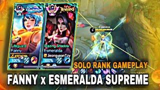 SOLO RANK GAMEPLAY FANNY 2024 x MY TEAM ESMERALDA SUPREME MALAYSIA