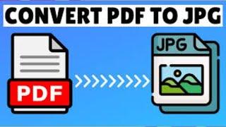 How to Convert PDF to JPG - FREE