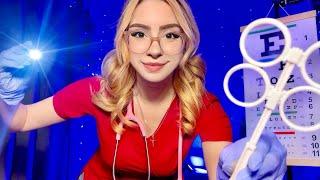 ASMR Real Hospital Eye Exam Lens 1 or 2 Doctor Medical Roleplay, Light Test, Orbital Cranial Nerve