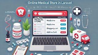 🟢Online Medical Store Project in Laravel | Admin, Vendor & User Panel | Complete Web Application