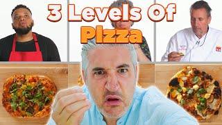 Italian Chef Reacts to 4 Level of Pizza by Epicurious