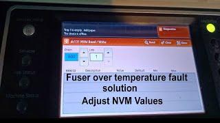 fuser over temperature fault solution xerox | adjust fuser over temperature nvm values