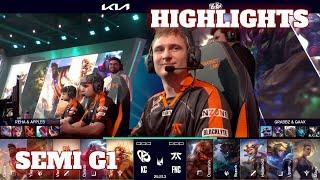 FNC vs KC - Game 1 Highlights | Semi Final LEC Winter 2025 Playoffs | Fnatic vs Karmine Corp G1