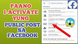 Paano I-Activate yung Public Post sa Facebook Account 2020 | gamit ang cellphone