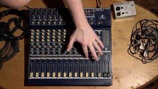 How to Use an Audio Mixer Board Tutorial Mixing