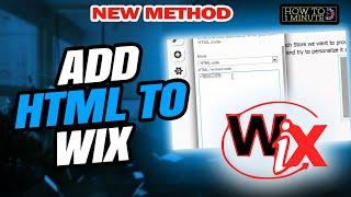 How to add html to wix 2024