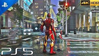 MARVEL  AVENGERS IRON-MAN GAMEPLAY PS5 4K