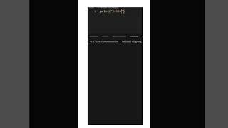 How to output hello world in Python#shorts #python