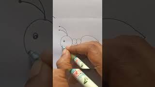 easy ant drawing for kids