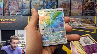 Pulling Rainbow Charizard VStar Secret Rare from Brilliant Stars - Pokemon TCG