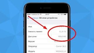 Как быстро и легко очистить память на iPhone?!