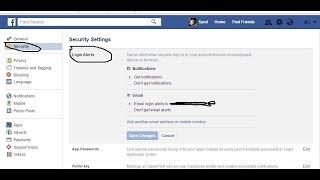 How to turn off or on Facebook login notification alerts