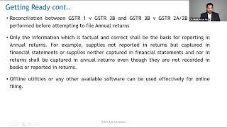 GST Annual Returns - detailed analysis with emphasis on recent changes