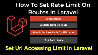 How To Set Rate Limit On Routes In Laravel 8 Step By Step In Hindi | Set Rate Limit In Laravel