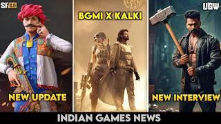 BGMI x KALKI Collaboration | Scarfall 2.0 New Update | UGW, FAUG, INDUS Updates | INDIAN Games News!