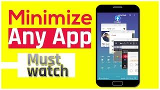 How to Minimize YouTube and Any Other App in Samsung Galaxy? | Minimize Apps in Samsung | LeonsBD