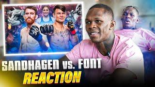 Israel Adesanya is a HUGE Fan of Diego Lopes |  UFC Fight Night Reaction