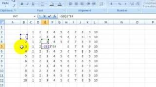 Excel 2007 Tutorial 3.2. Absolute and Mixed Cell References