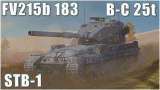 FV215b 183, B-C 25t & STB-1 ● WoT Blitz