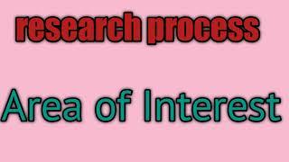 Research area of Interest