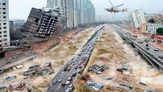 Massive Disaster in China and Vietnam! Flow of water bridges failures, Super Typhoon Yagi Floods!