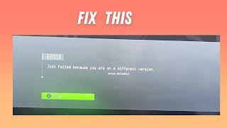 How to Fix "Join failed because you are on a different version" on Modern Warfare 2