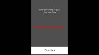 Error performing request voicemail (iOS iPhone)